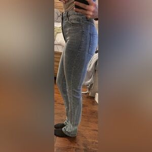 Afrm claybrook wash jeans high rise long 26 new nwt 31 inseam